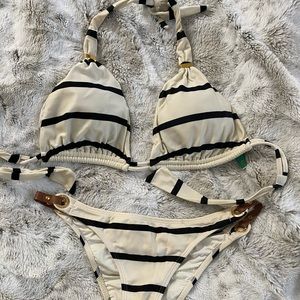 Vix Striped Bikini Set